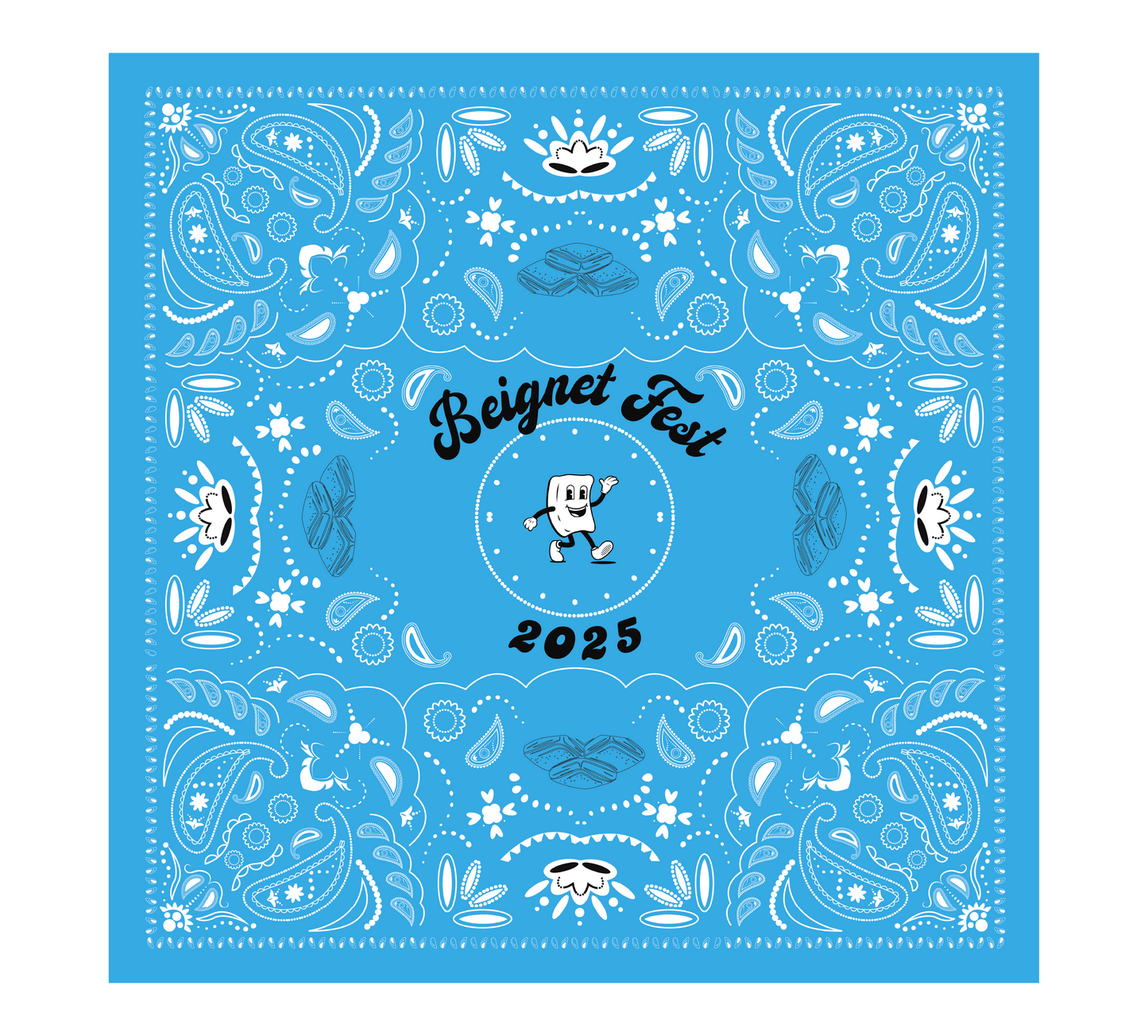 Beignet Fest Bandana - Turquoise