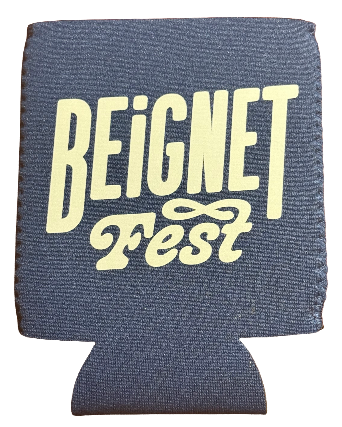 Beignet Fest Logo Koozie