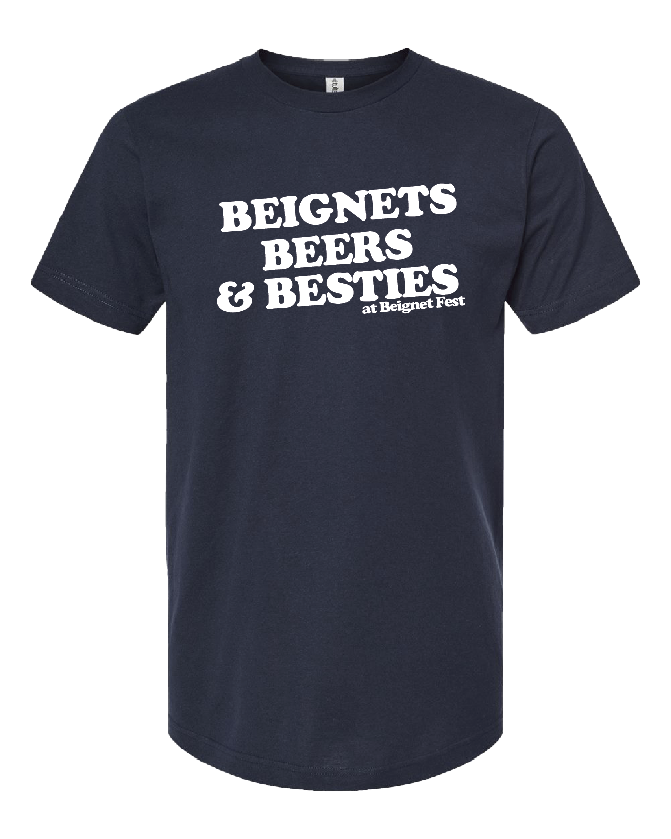 Beignets, Beers & Besties Tee - Navy