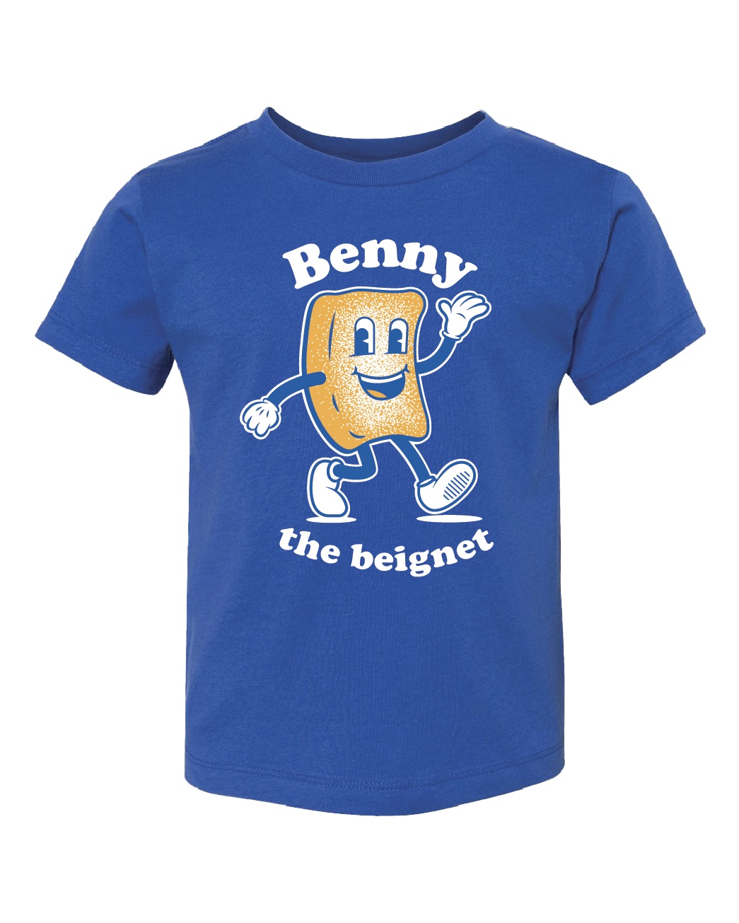 Benny The Beignet Toddler Tee in True Royal