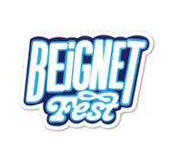 Die-Cut Beignet Fest Sticker