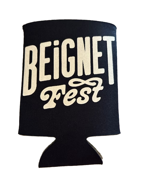 Beignet Fest Logo Koozie - Navy