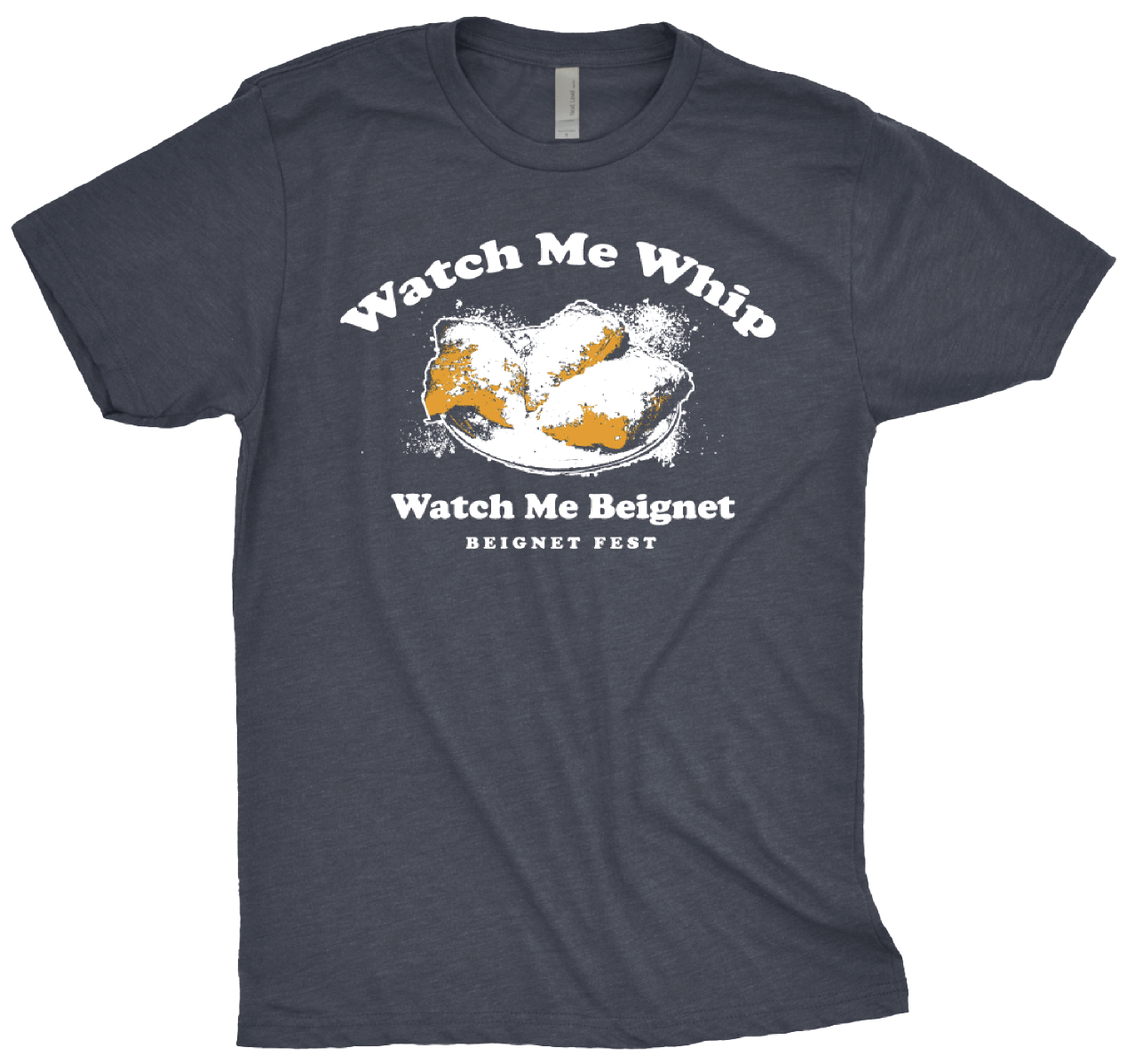 Unisex Adult Watch me Beignet Tee - Vintage Navy