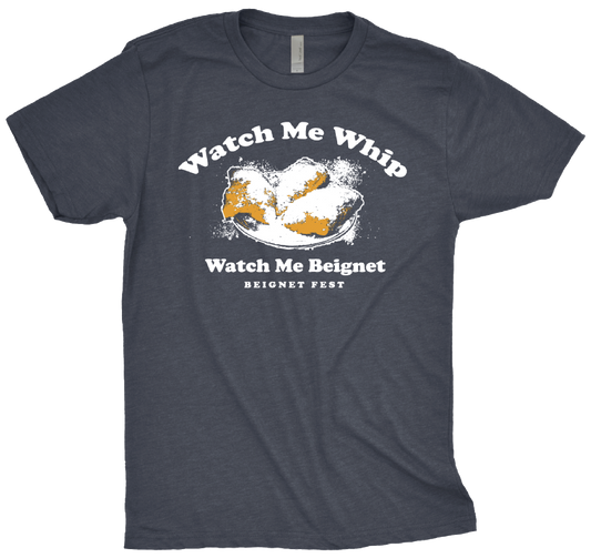 Unisex Adult Watch me Beignet Tee - Vintage Navy