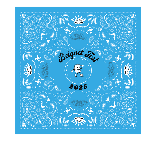 Beignet Fest Bandana - Turquoise