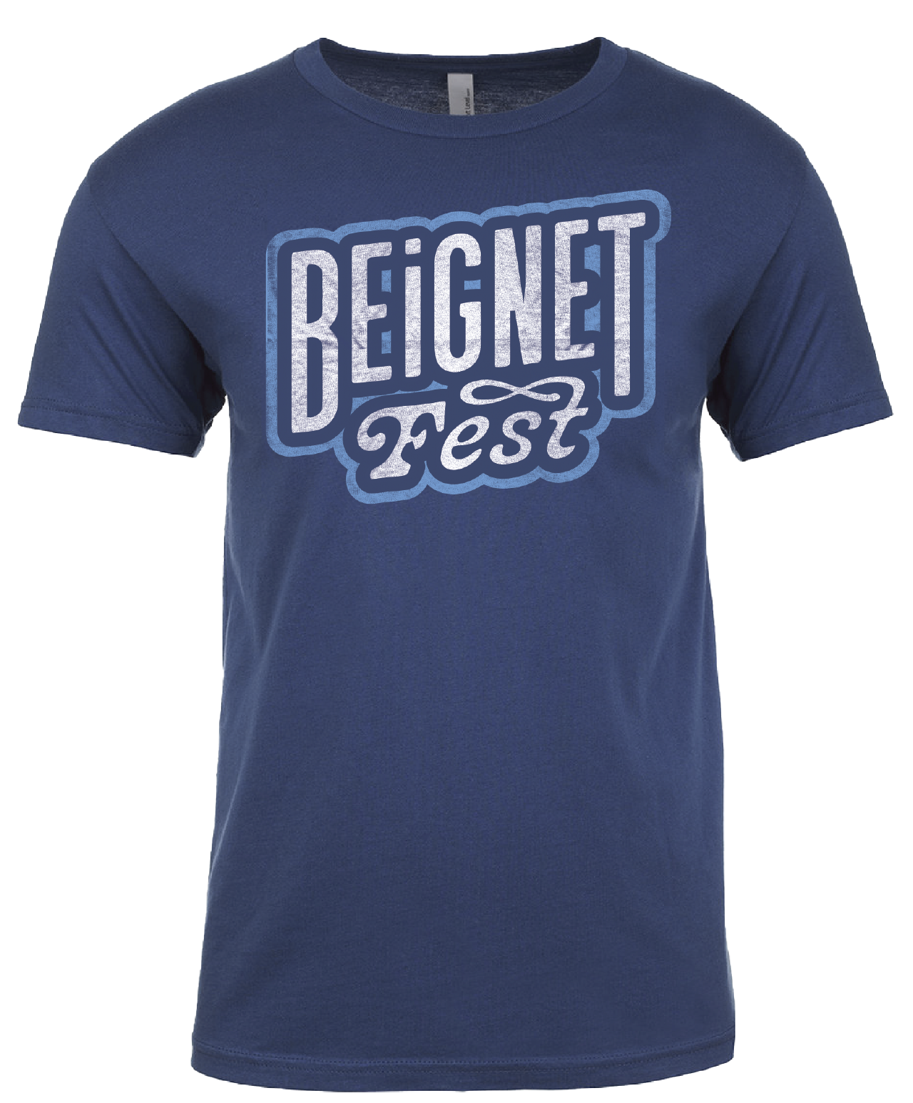 Unisex Beignet Fest Logo Tee - Admiral Blue