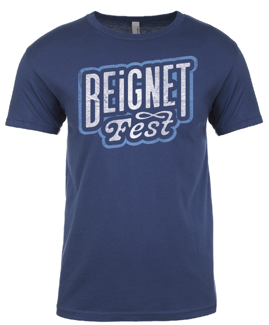 Unisex Beignet Fest Logo Tee - Admiral Blue