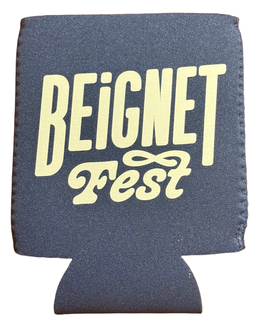 Beignet Fest Logo Koozie