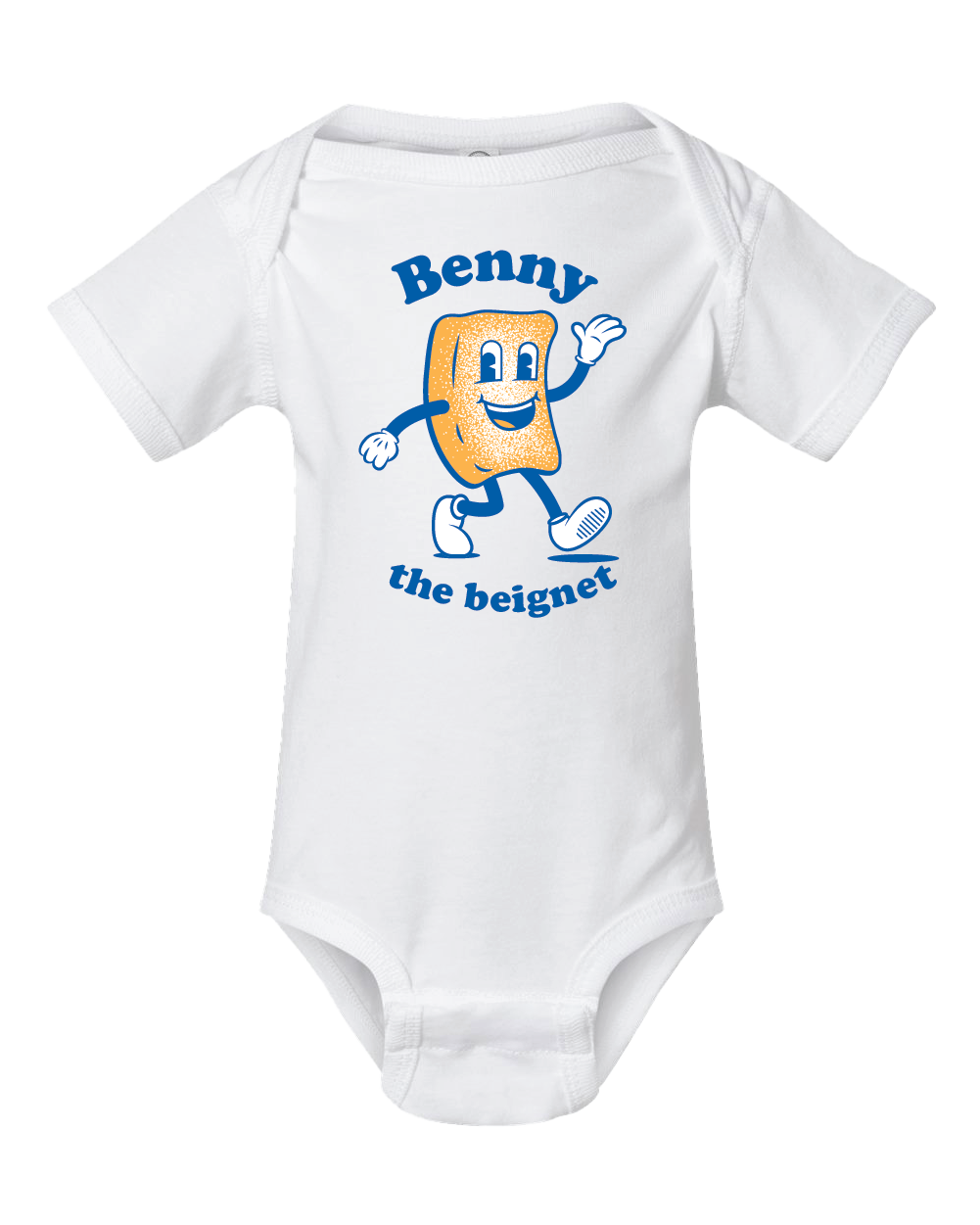 Benny The Beignet Onesie in White