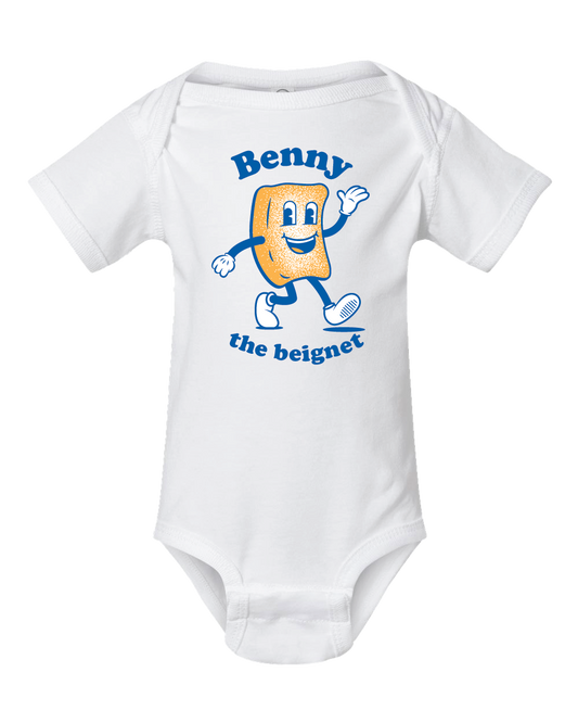 Benny The Beignet Onesie in White